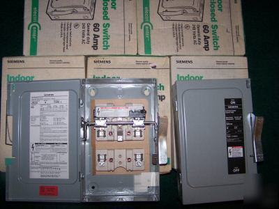 Siemens disconnect box electrical safety switch JN322