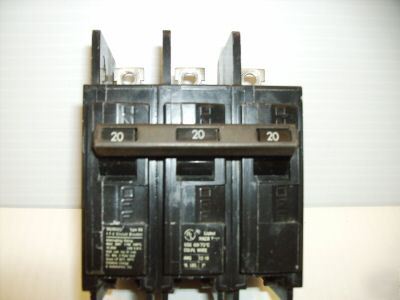 Siemens ite circuit breaker bq BQ3B020 20 amp 3-pol 240
