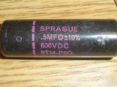 5 sprague black beauty tube amp capacitors 600V 0.5UF
