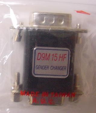Lot of 4 D9M-15HF serial adaptors gender changers