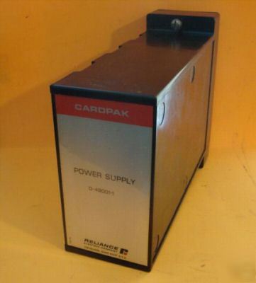 Reliance cardpak power supply 0-49001-1, #1550 g