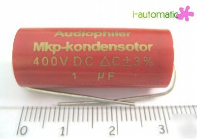 New 400V 1UF tubular axial film audio capacitor -- -- 
