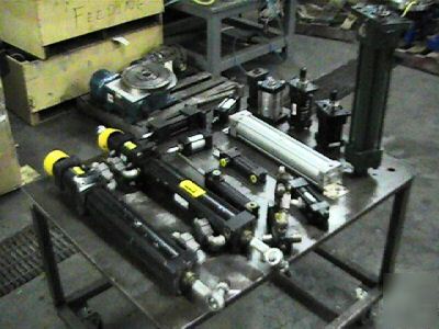  lot parker, smc, hydra, cylinders air and hydraulic 