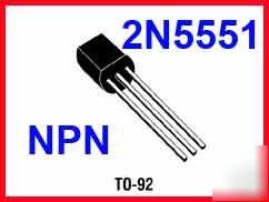 2N5551 5551 transistor npn 160 volts 600 ma to-92