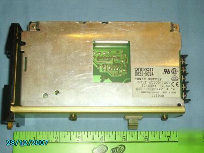 Omron S82J-5024 power supply -100-120VAC to 24VDC 4.5A