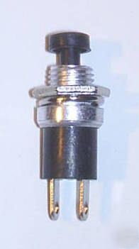 New : 10 x black push button switches push to break 