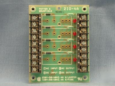Potter & brumfield mounting board i/o modules 2I0-4A