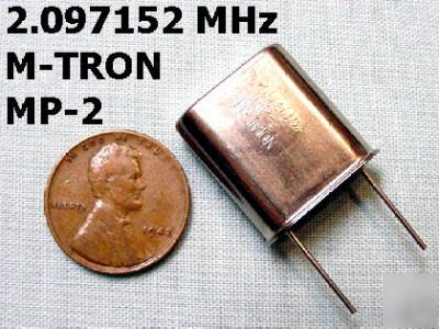 2.097152 mhz hc-33/u for 1 a sec timebase (lot of 2) 