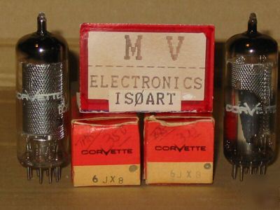 2 tubes 6JX8 ECH84 corvette - valvole rÃ¶hren 
