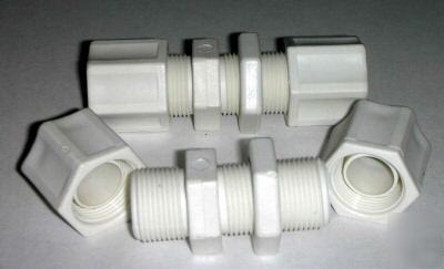 Jaco bulkhead unions p/n 20-8 white or black