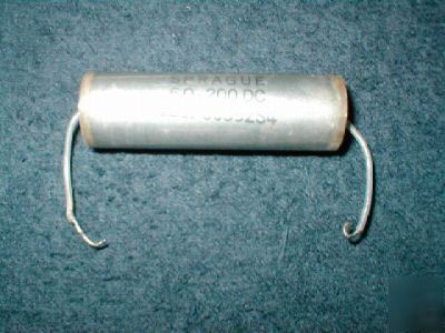 Sprague vitamin-q capacitor 6.0 @ 200 vdc * * yes, 6.0
