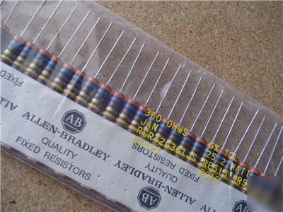 New 25 allen bradley 360 ohms 2 watt cc resistors