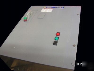 Square d enclosed 48 soft start motor contol 10-25 hp