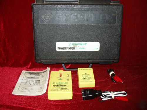Greenlee power finder 2007 circuit tracer