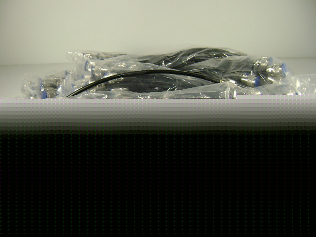Lot of approx 120 1' rf cables with type n connectors