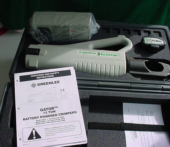 New greenlee gator-battery powered crimper... 