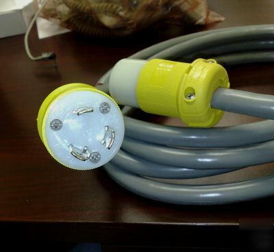 *hubbell 30A/250V twist-lock male/female power cord*