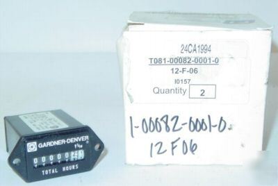 New gardner-denver elapsed time indicator hourmeter - 