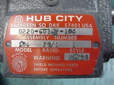 New hub city speed reducer gearbox 25:1 ratio