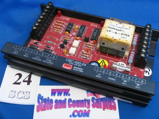 Warner cbc-400 24V panel mounted on / off control 24