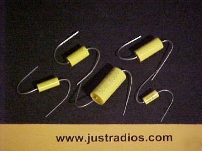 0.5UF at 630V tubular axial film capacitors : qty=13 