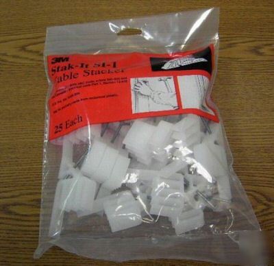 3M stak-it si-1 furring strip cable stacker 25 pack