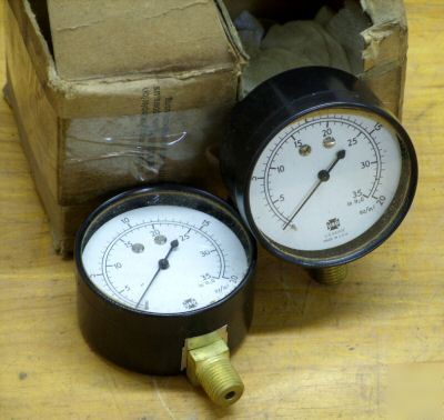 5PC lot oxygen meters gauges 0-250 inches of water nice