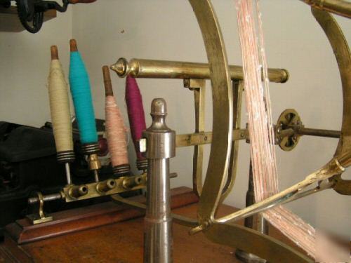 Antique goodbrand brass yarn tester hank winder c.1920S