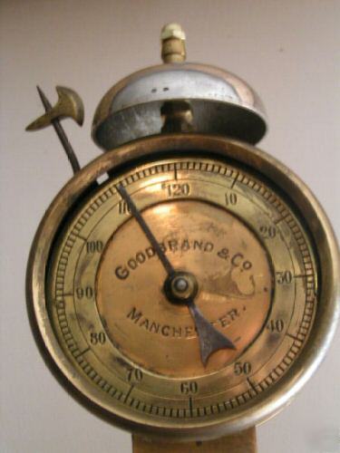 Antique goodbrand brass yarn tester hank winder c.1920S