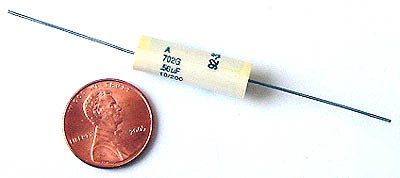 Axial film capacitors ~ .56UF 200V 10% (35)