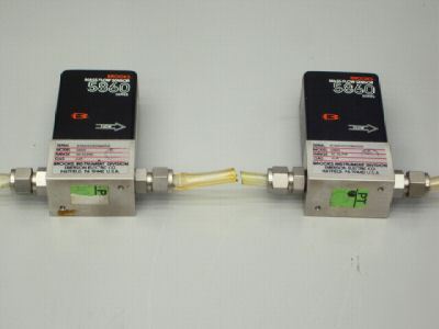 Brooks instrument 5860 series mass flow sensor lot of 2