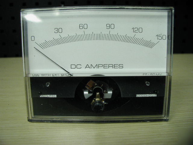 Modutec simpson 150A 150 amps panel meter dc - quantity