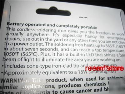 Portable wireless battery soldering iron heat gun wow*