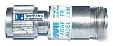 07-02947 midwest microwave coax adapter n-tnc connector