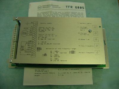 Frequenzumrichter model: TFR600S motor control module <