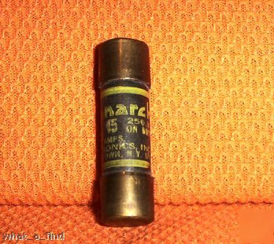 New monarch 15 amp fuse 250V warranty nos