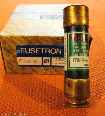 New 10 buss frn-r-45 fuse bussmann FRNR45 fusetron 