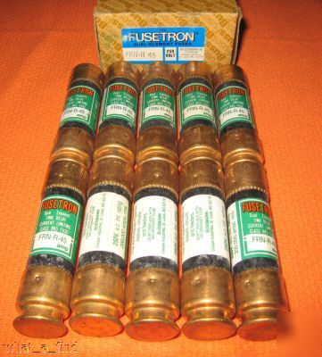 New 10 buss frn-r-45 fuse bussmann FRNR45 fusetron 