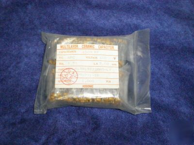 New 1000 multilayer ceramic capacitors 1500PF 5% 100V