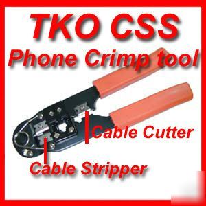 4P/4C - 6P/6C modular crimp tool for RJ11 or RJ12 plug