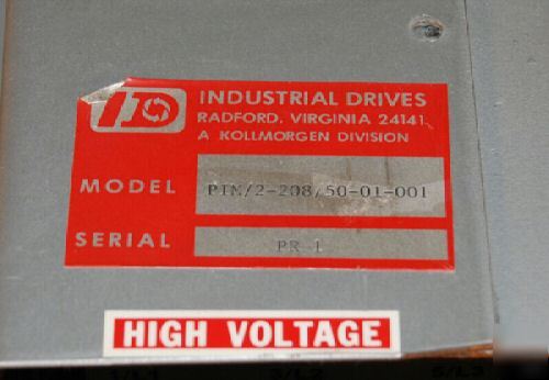 Kollmorgen power if module ___ pim / 2-208 / 50-01-001