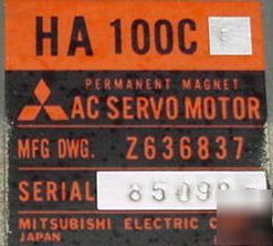Mighty comet _ mitsubishi HA100C servo motor ha 100C