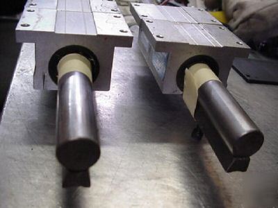 4 thomson Â¾â€ linear pillow blocks w/rails