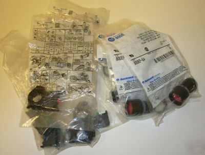 Allen bradley huge lot 800E pushbuttons & contacts wow