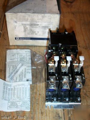 New telemecanique 2201 motor starter 25 a 600 v 3 ph 