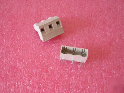 100X through hole pcb 3 way pin connector terminal 