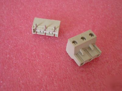 100X through hole pcb 3 way pin connector terminal 