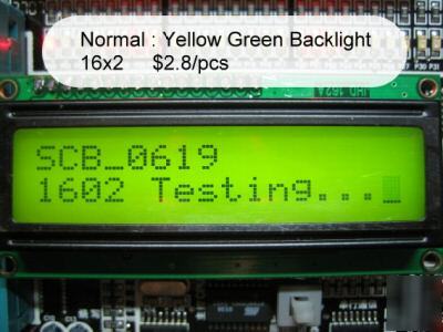 16X2 big characters lcd module ( 1602 ) HD44780