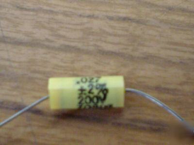 New 50 m/e 200V .027UF axial mylar capacitor capacitors 