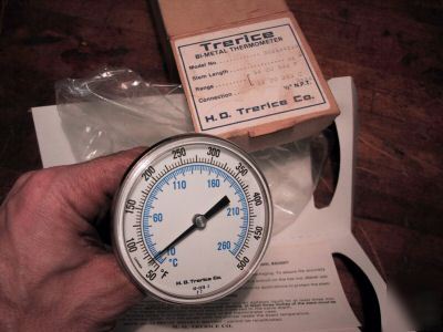New trerice bimetal thermometer B83104X08 50 to 500